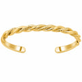 Bracciale Rigido Intrecciato Elegante Oro