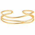Bracciale Aperto Oro Design Intrecciato Chic