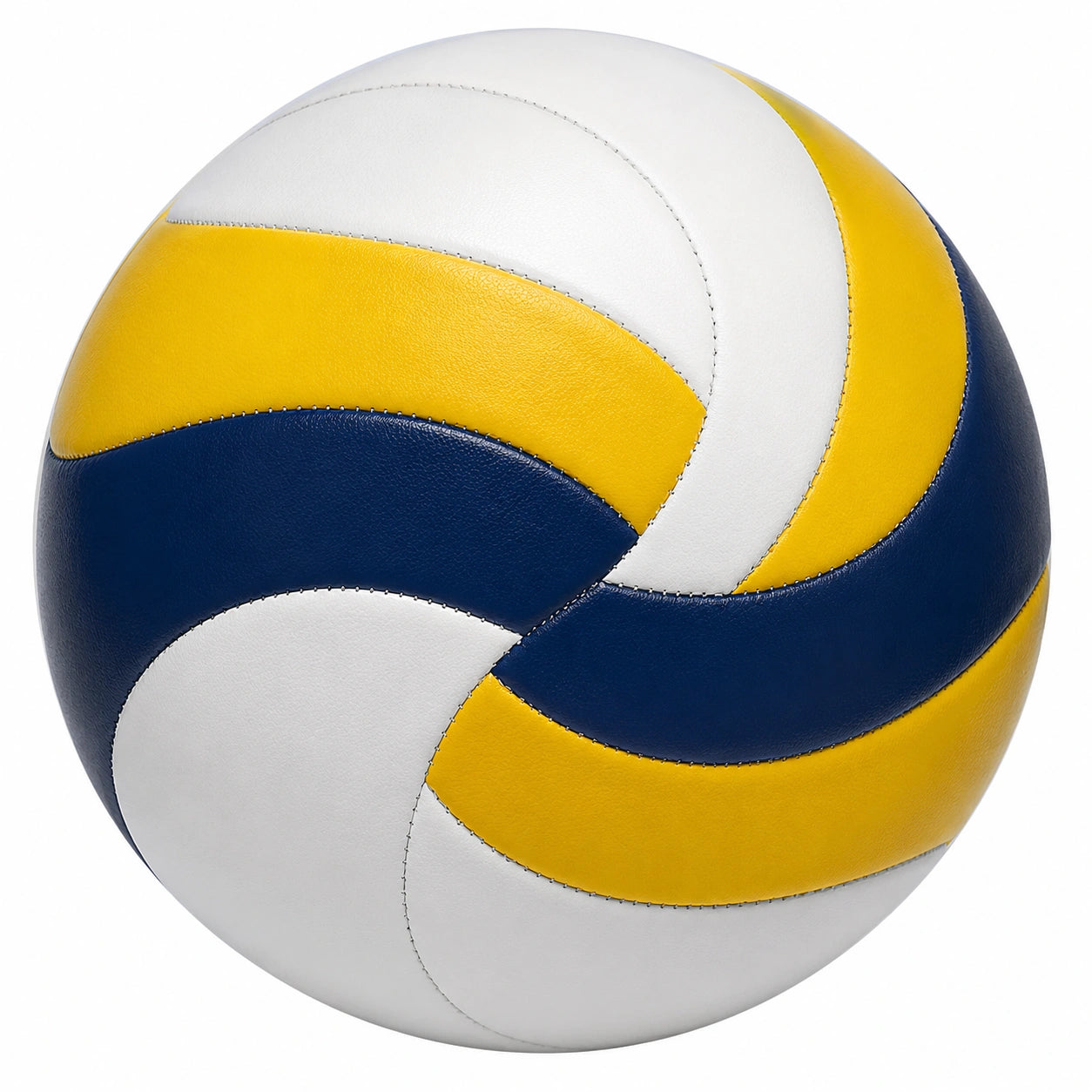Pallone da pallavolo bianco, giallo e blu per adulti e ragazzi