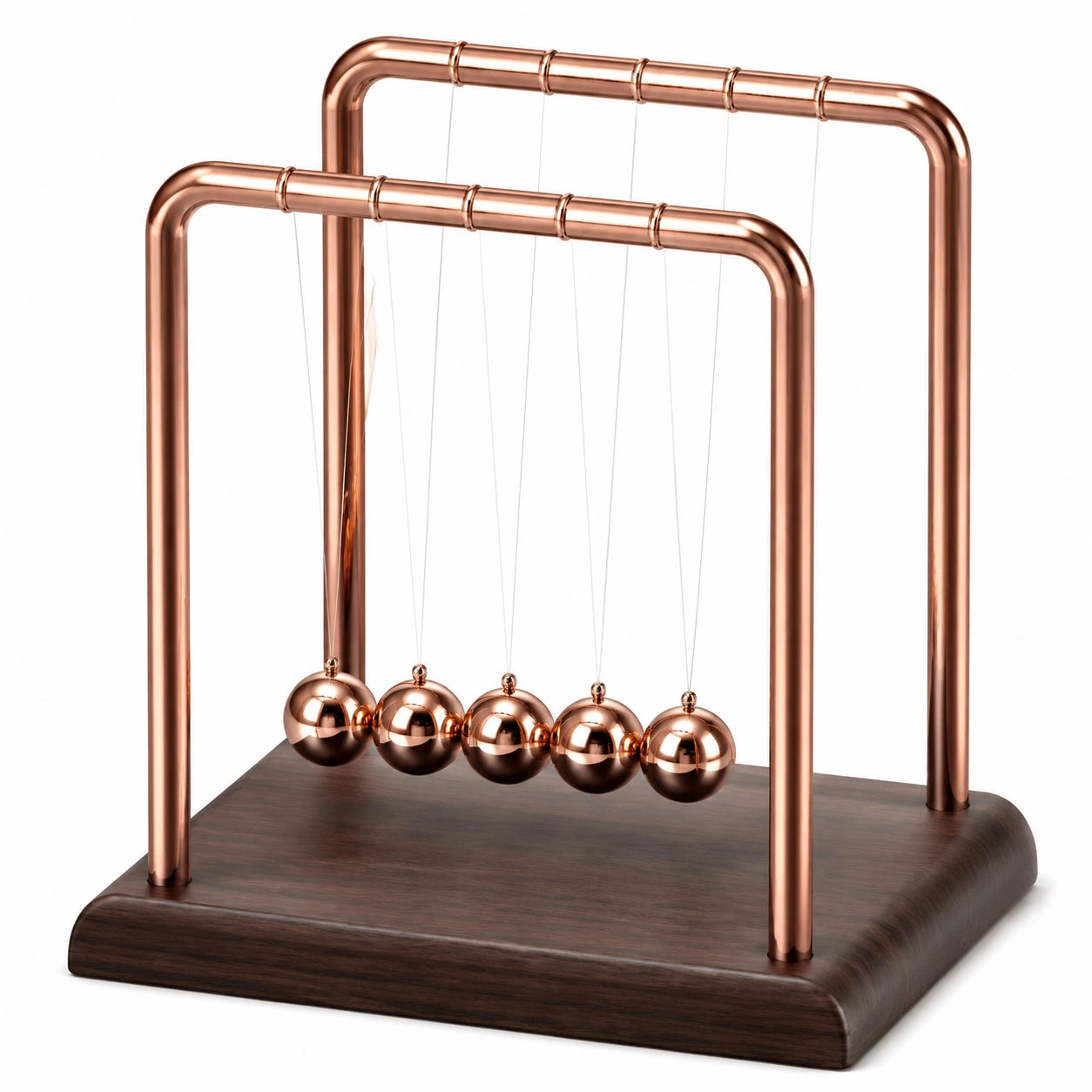 Pendolo di Newton Decorativo in Rame per Scrivania